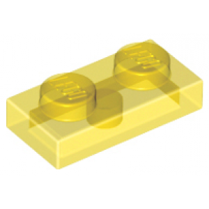 Plaat 1x2 Trans Yellow